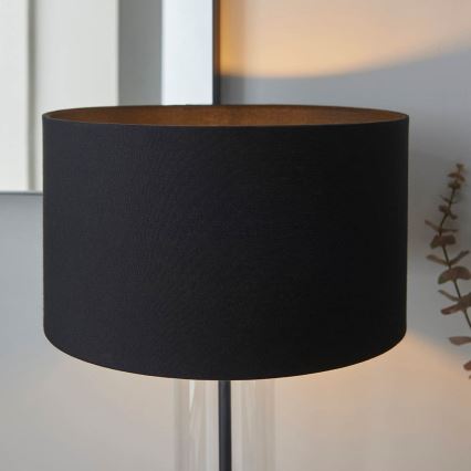 Endon 100440 - Dæmpbar bordlampe LESSINA 1xE27/10W/230V sort