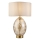 Endon 101150 - Dæmpbar bordlampe ELIN 1xE27/10W/230V hvid/messing/røget beige