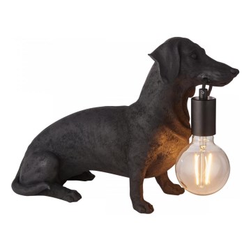 Endon 101188 - Bordlampe DACHSHUND 1xE27/10W/230V sort