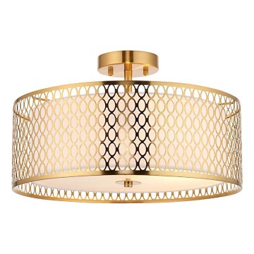 Endon 101568 - Loftlampe CORDERO 3xE27/10W/230V guldfarvet