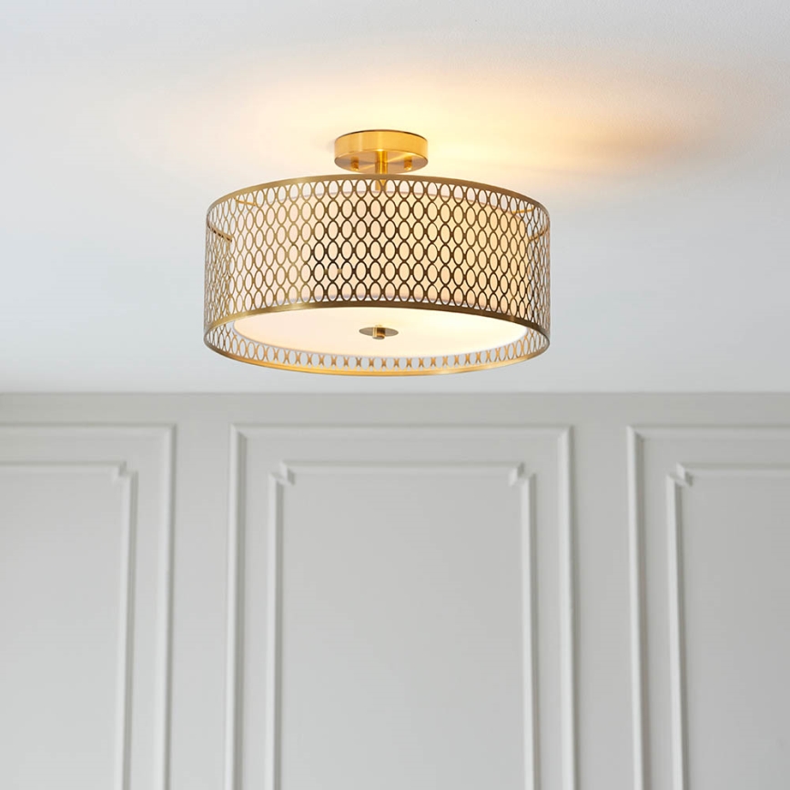 Endon 101568 - Loftlampe CORDERO 3xE27/10W/230V guldfarvet