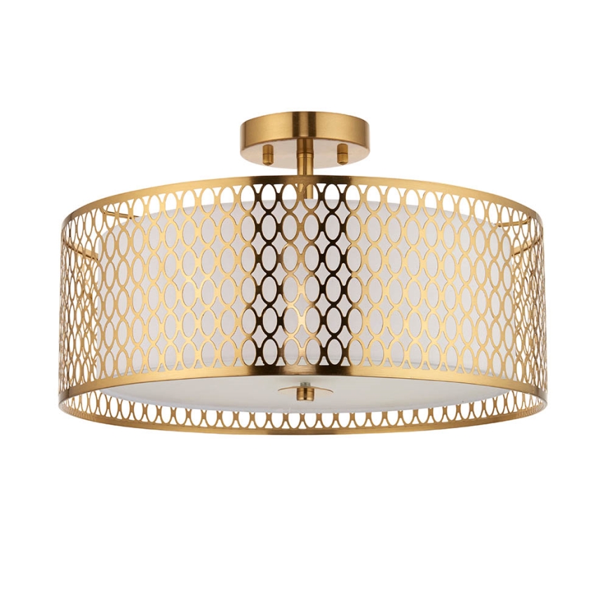 Endon 101568 - Loftlampe CORDERO 3xE27/10W/230V guldfarvet