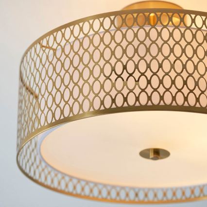 Endon 101568 - Loftlampe CORDERO 3xE27/10W/230V guldfarvet
