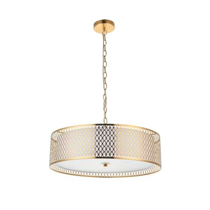 Endon 101569 - Lysekrone på kæde CORDERO 3xE27/10W/230V guld