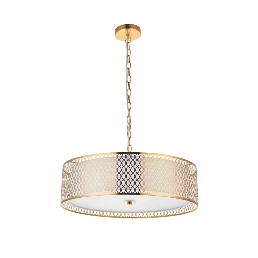 Endon 101569 - Lysekrone på kæde CORDERO 3xE27/10W/230V guld