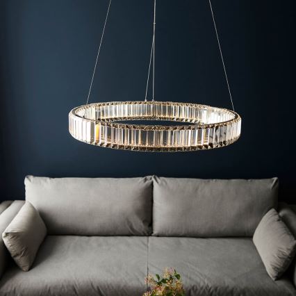 Endon 102255 - LED-dæmpbar pendel på wire LAGUNA LED/36W/230V poleret krom