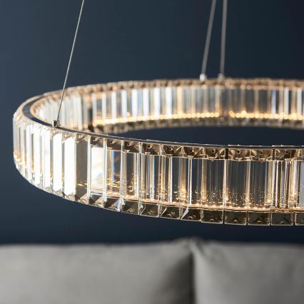 Endon 102255 - LED-dæmpbar pendel på wire LAGUNA LED/36W/230V poleret krom