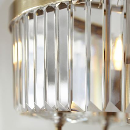 Endon 102505 - Kædeophængt lysekrone 6 x E14 / 6 W / 230 V Ø 55 cm messing