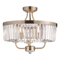 Endon 102506 - Loftlampe CHESTERFIELD 3xE14/6W/230V diameter 45 cm messing