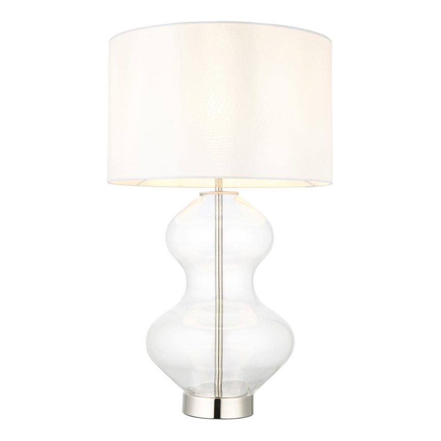 Endon 102676 - Dæmpbar bordlampe KELDA 1xE27/10W/230V hvid/mat krom