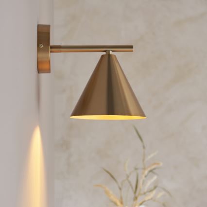 Endon 102893 - Vægspot CAPE 1xE14/7W/230V messing