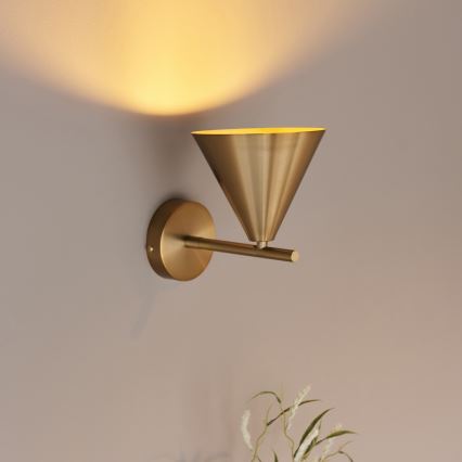 Endon 102893 - Vægspot CAPE 1xE14/7W/230V messing