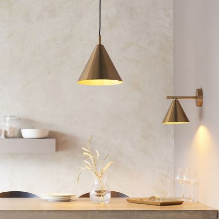 Endon 102893 - Vægspot CAPE 1xE14/7W/230V messing