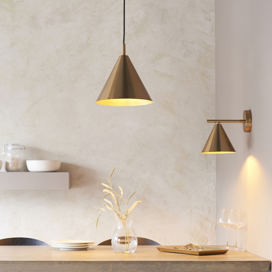 Endon 102893 - Vægspot CAPE 1xE14/7W/230V messing