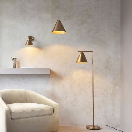 Endon 102893 - Vægspot CAPE 1xE14/7W/230V messing