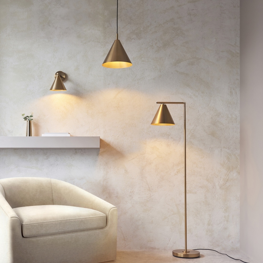 Endon 102893 - Vægspot CAPE 1xE14/7W/230V messing