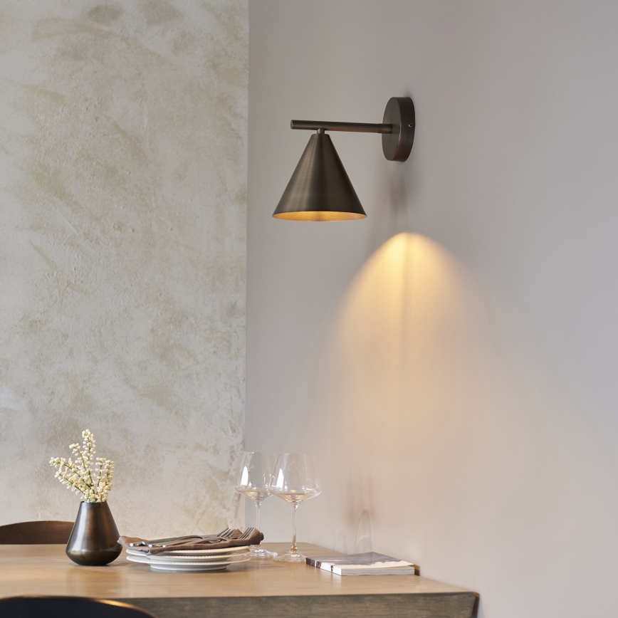 Endon 102894 - Vægspot CAPE 1xE14/7W/230V bronze