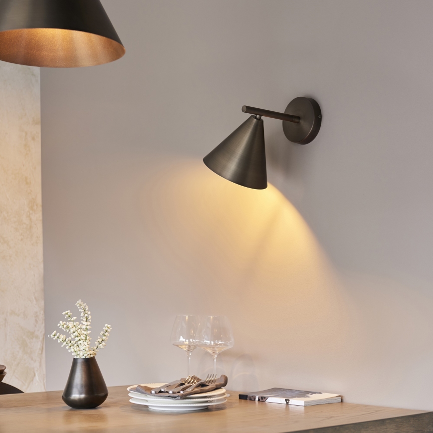 Endon 102894 - Vægspot CAPE 1xE14/7W/230V bronze