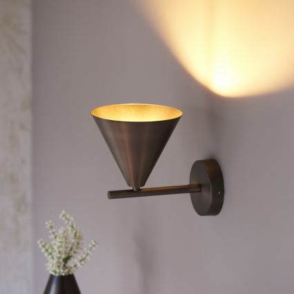 Endon 102894 - Vægspot CAPE 1xE14/7W/230V bronze