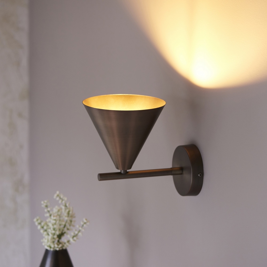 Endon 102894 - Vægspot CAPE 1xE14/7W/230V bronze