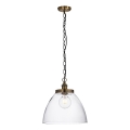 Endon 102926 - Pendel med kædeophæng HANSEN 1xE27/10W/230V messing