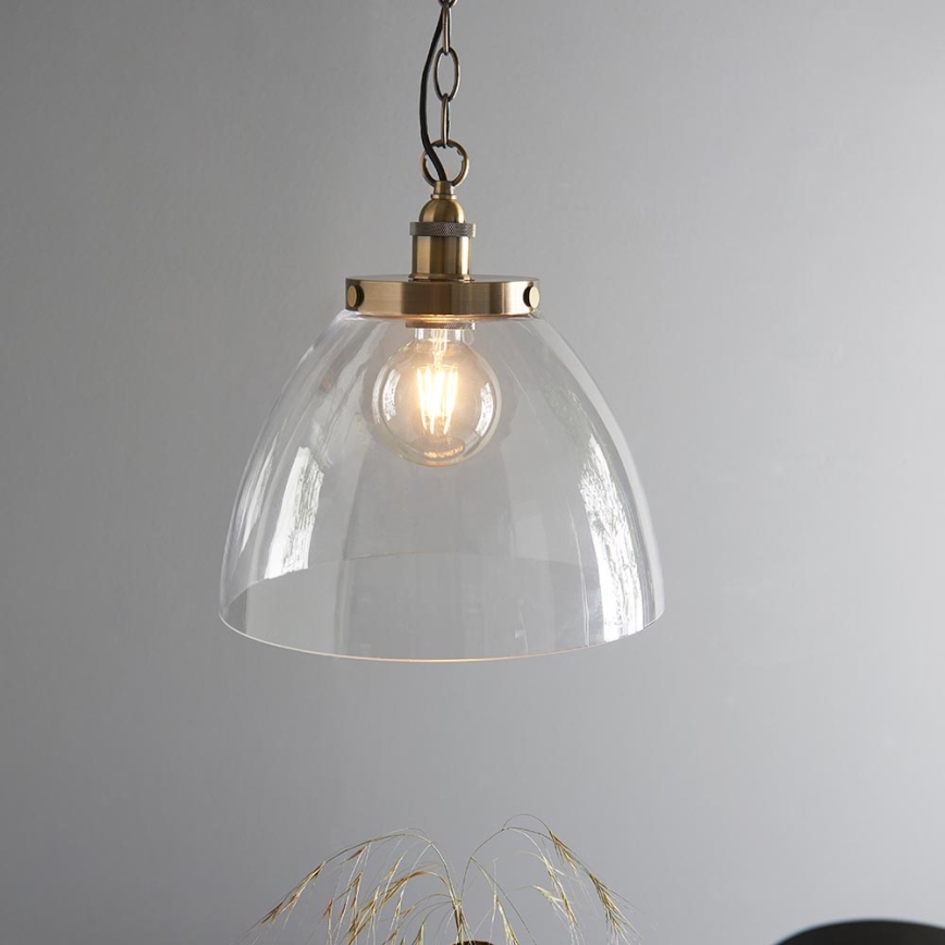 Endon 102926 - Pendel med kædeophæng HANSEN 1xE27/10W/230V messing