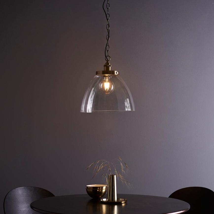 Endon 102926 - Pendel med kædeophæng HANSEN 1xE27/10W/230V messing
