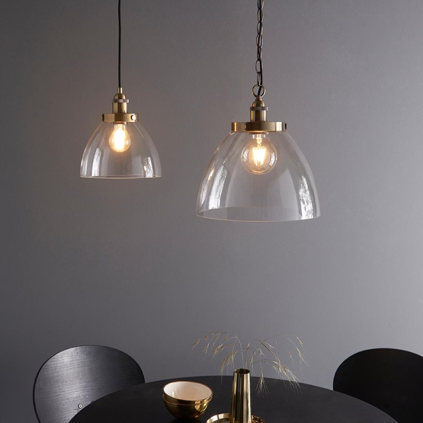 Endon 102926 - Pendel med kædeophæng HANSEN 1xE27/10W/230V messing