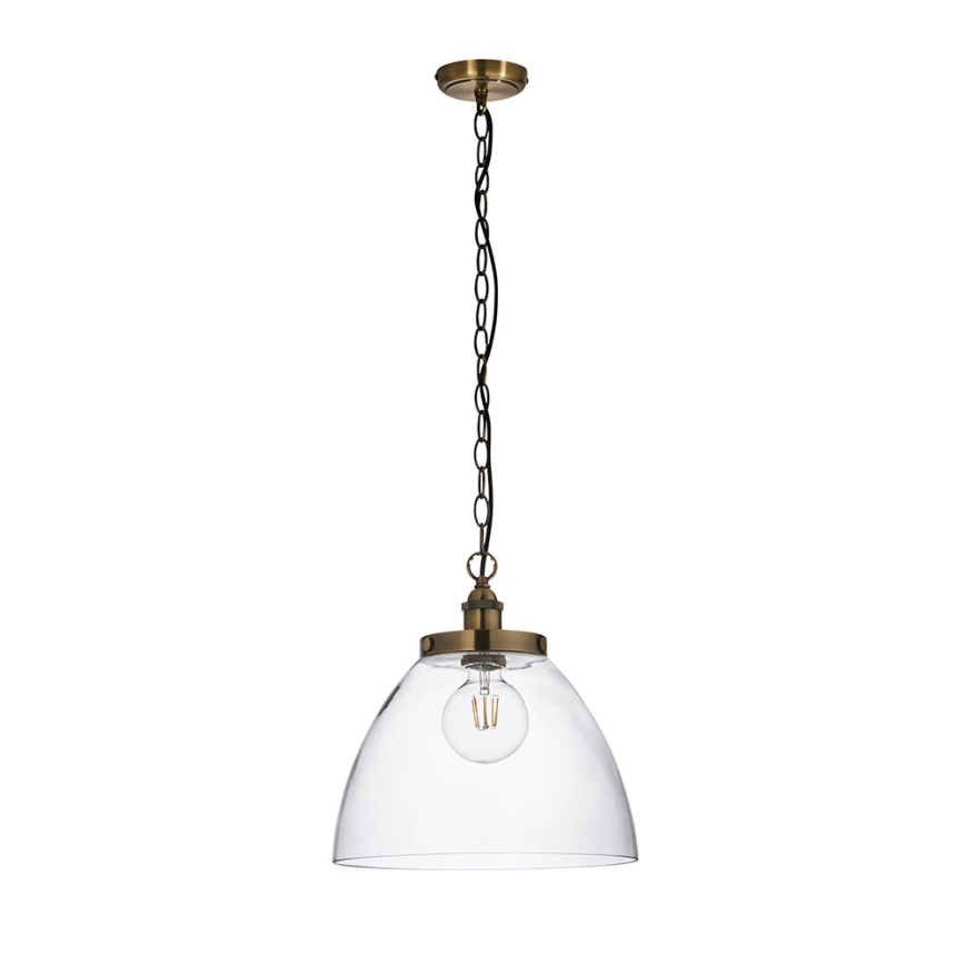 Endon 102926 - Pendel med kædeophæng HANSEN 1xE27/10W/230V messing