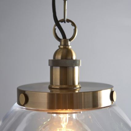 Endon 102926 - Pendel med kædeophæng HANSEN 1xE27/10W/230V messing