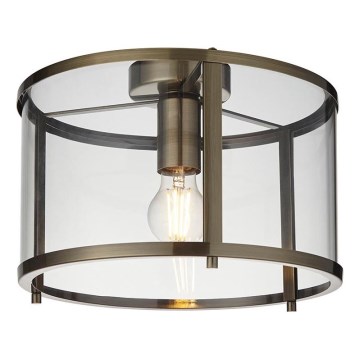 Endon 103112 - Loftlampe HOPTON 1xE27/10W/230V mat krom