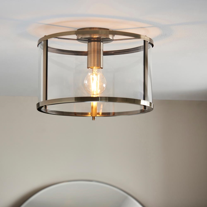 Endon 103112 - Loftlampe HOPTON 1xE27/10W/230V mat krom