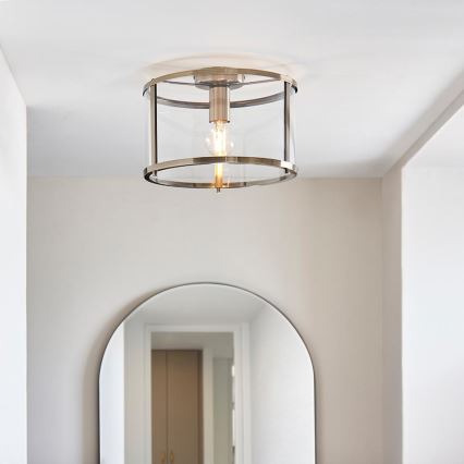 Endon 103112 - Loftlampe HOPTON 1xE27/10W/230V mat krom