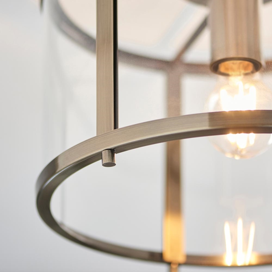 Endon 103112 - Loftlampe HOPTON 1xE27/10W/230V mat krom