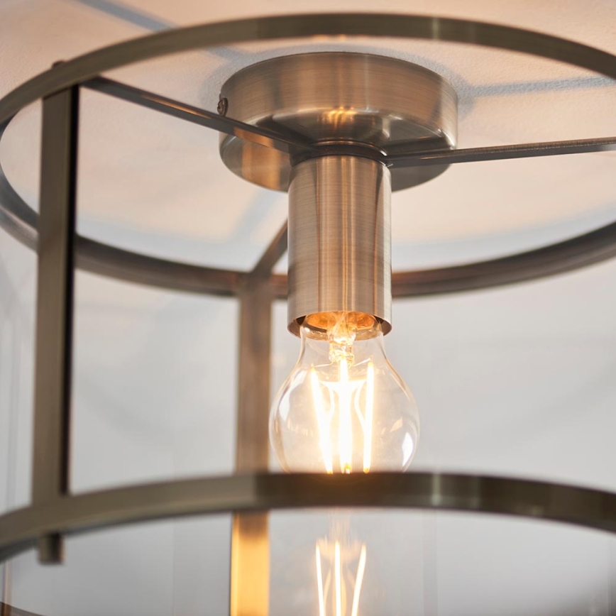 Endon 103112 - Loftlampe HOPTON 1xE27/10W/230V mat krom