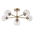 Endon 103171 - Pendellampe ALLEGRA 6xE14/7W/230V messing/transparent