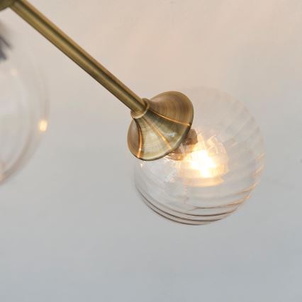 Endon 103171 - Pendellampe ALLEGRA 6xE14/7W/230V messing/transparent