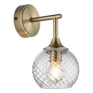 Endon 103173 - Væglampe ALLEGRA 1xE14/7W/230V messing/transparent