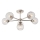 Endon 104050 - Pendellampe ALLEGRA 6xE14/7W/230V skinnende krom/transparent