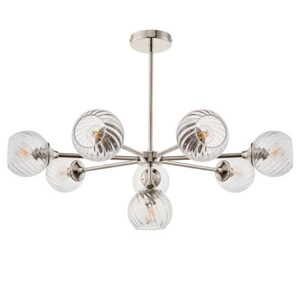 Endon 104051 - Lysekrone på stang ALLEGRA 8xE14/7W/230V poleret krom