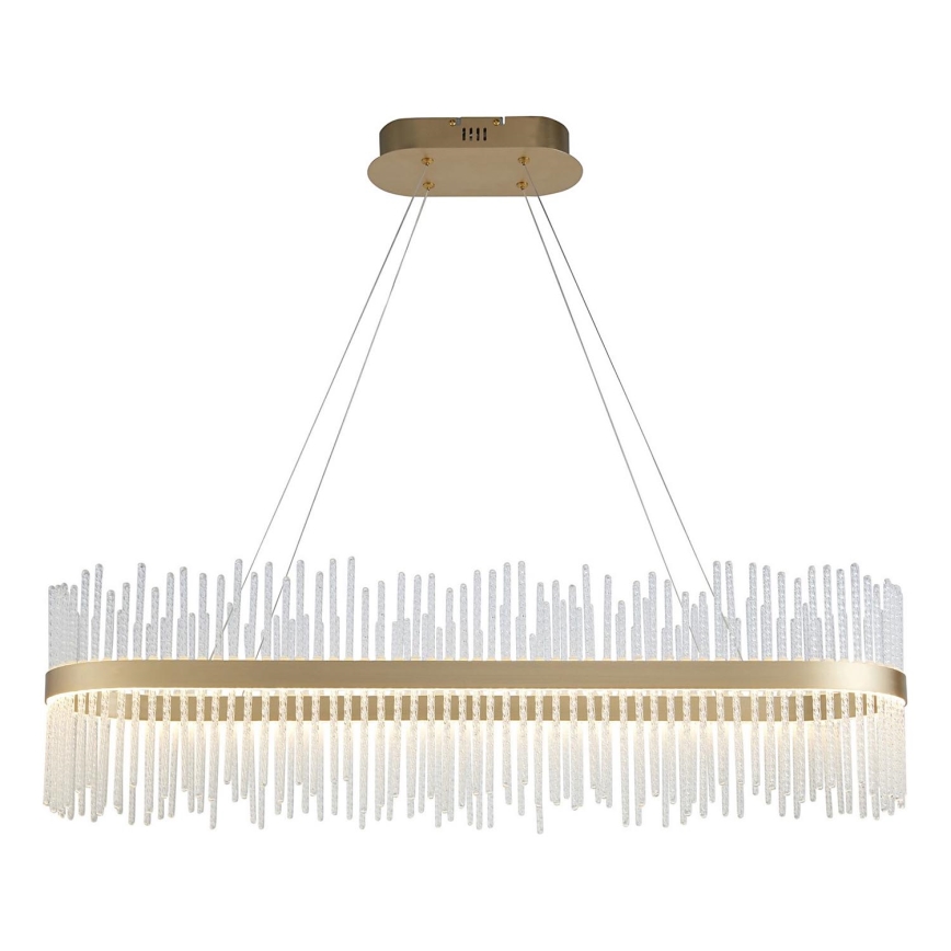 Endon 104082 - Dæmpbar LED-pendel med wireophæng ADRIEL LED/47W/230V 3000K guld/klar
