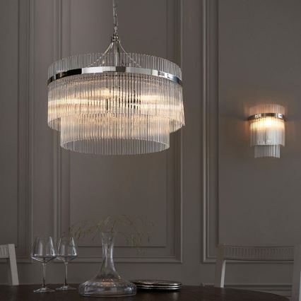Endon 104114 - Væglampe MARIETTA 1xE14/6W/230V skinnende krom/transparent