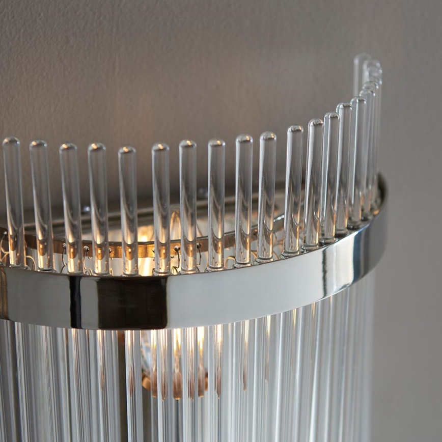 Endon 104114 - Væglampe MARIETTA 1xE14/6W/230V skinnende krom/transparent
