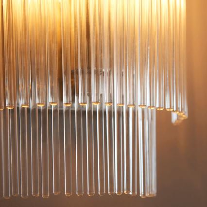 Endon 104114 - Væglampe MARIETTA 1xE14/6W/230V skinnende krom/transparent