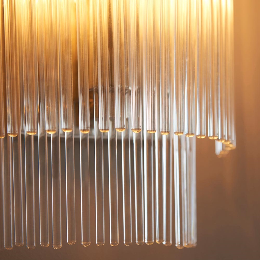 Endon 104114 - Væglampe MARIETTA 1xE14/6W/230V skinnende krom/transparent