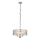 Endon 104466 - Pendel med kædeophæng CLIFTON 3xE14/6W/230V skinnende krom/transparent diameter 38,5 cm