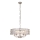 Endon 104467 - Pendel med kædeophæng CLIFTON 5xE14/6W/230V skinnende krom/transparent diameter 50,5 cm