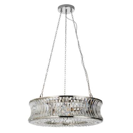 Endon 104528 - Lysekrone med kæde 6xE14/6W/230V blank krom