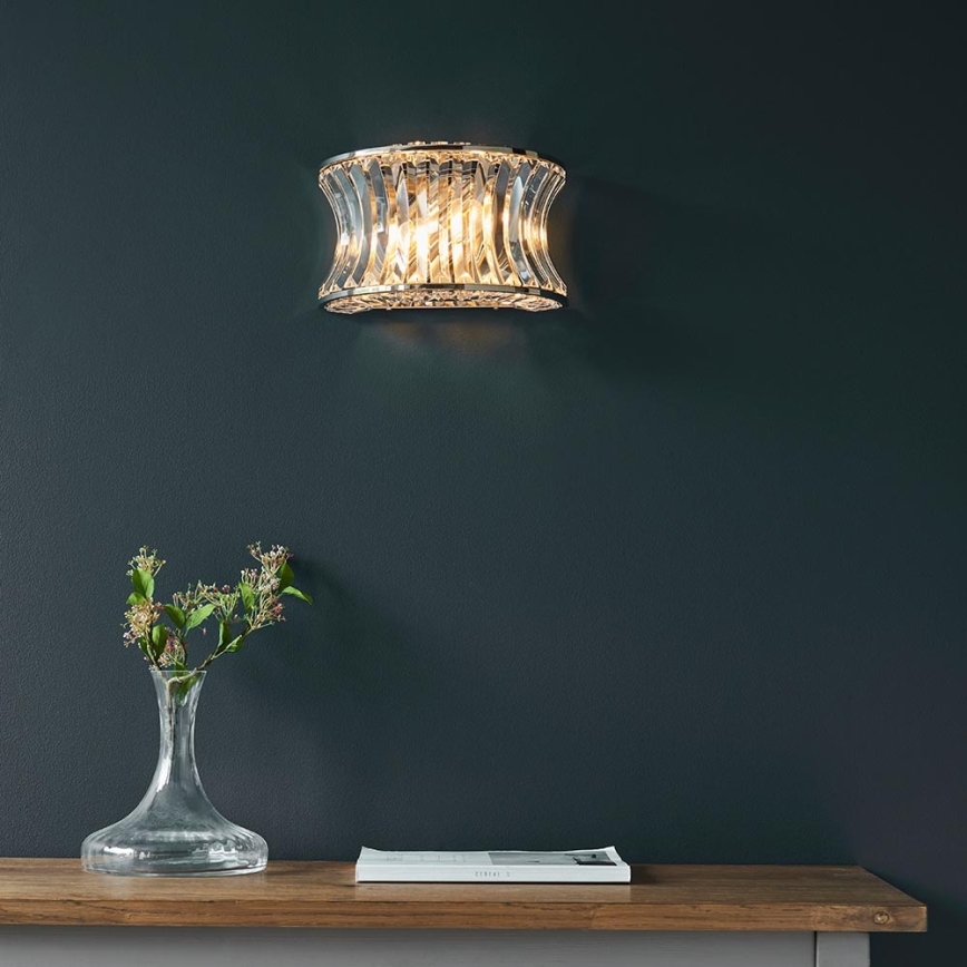 Endon 104529 - Væglampe 2xE14/7W/230V poleret krom