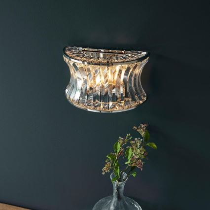Endon 104529 - Væglampe 2xE14/7W/230V poleret krom
